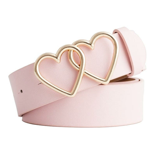 Hearts Design Buckle Belt - The Trendy Accessories Store