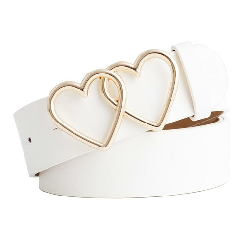 Hearts Design Buckle Belt - The Trendy Accessories Store