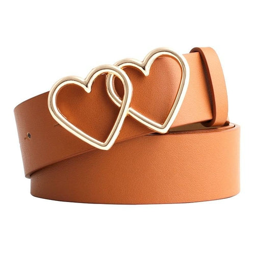 Hearts Design Buckle Belt - The Trendy Accessories Store