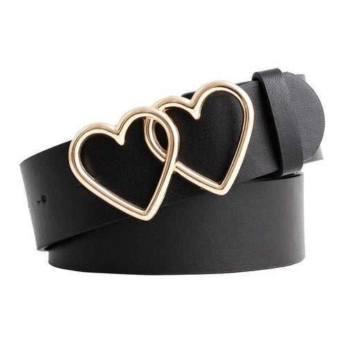 Hearts Design Buckle Belt - The Trendy Accessories Store