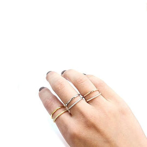 Double Row Open Ring - The Trendy Accessories Store