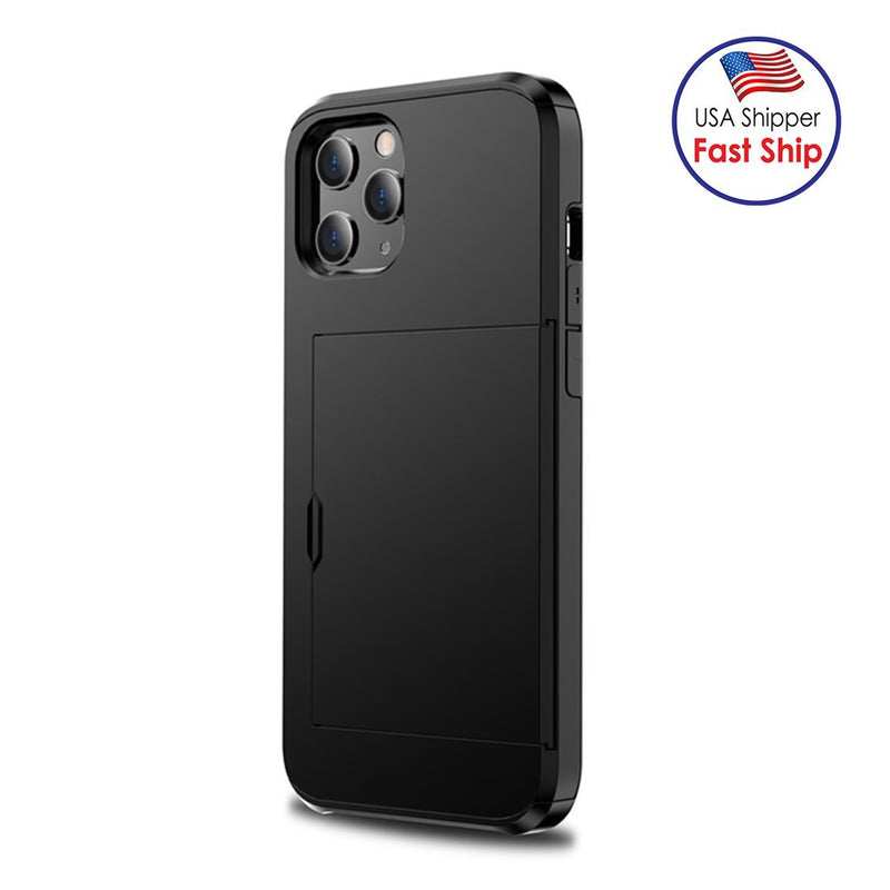 AMZER Hybrid Credit Card Case With Holster for iPhone 12 - The Trendy Accessories Store