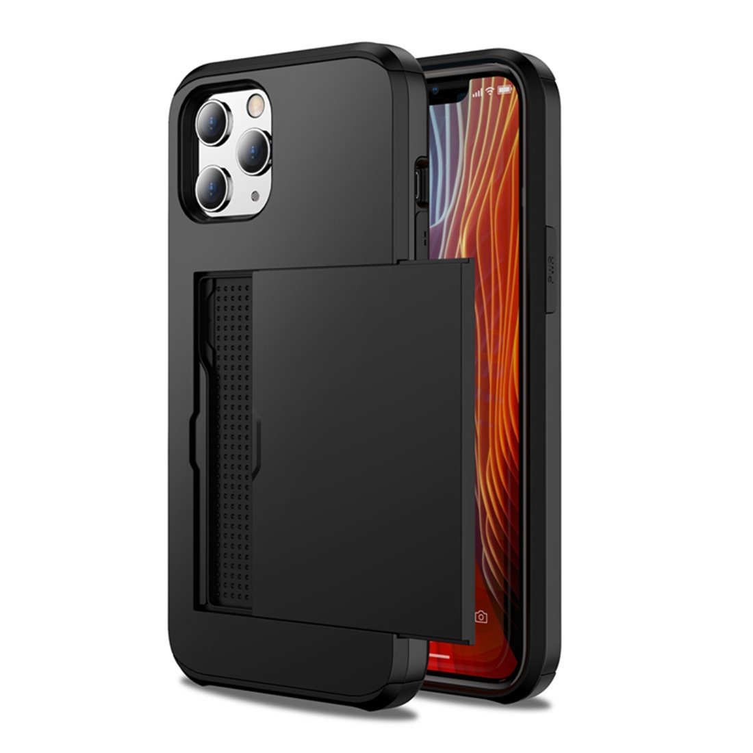 AMZER Hybrid Credit Card Case With Holster for iPhone 12 - The Trendy Accessories Store
