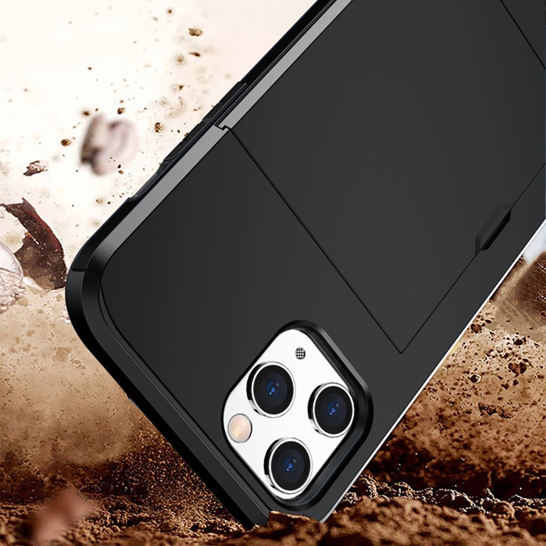 AMZER Hybrid Credit Card Case With Holster for iPhone 12 - The Trendy Accessories Store