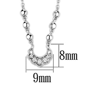 3W448 - Rhodium Brass Necklace