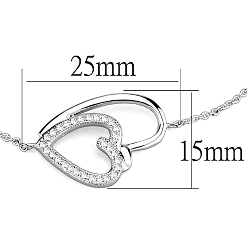 3W715 Rhodium Brass Bracelet with AAA Grade CZ in - The Trendy Accessories Store