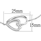 3W715 Rhodium Brass Bracelet with AAA Grade CZ in - The Trendy Accessories Store