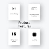15W 3 In 1 Fast Wireless Charger For iWatch, AirPords and Iphone,
