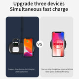15W 3 In 1 Fast Wireless Charger For iWatch, AirPords and Iphone,