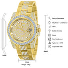 HURRICANE GOLD PLATED STAINLESS STEEL WATCH | 530382 - The Trendy Accessories Store