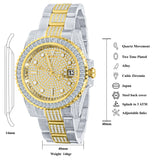 HURRICANE STAINLESS STEEL WATCH WITH GOLD PLATED | 5303842 - The Trendy Accessories Store