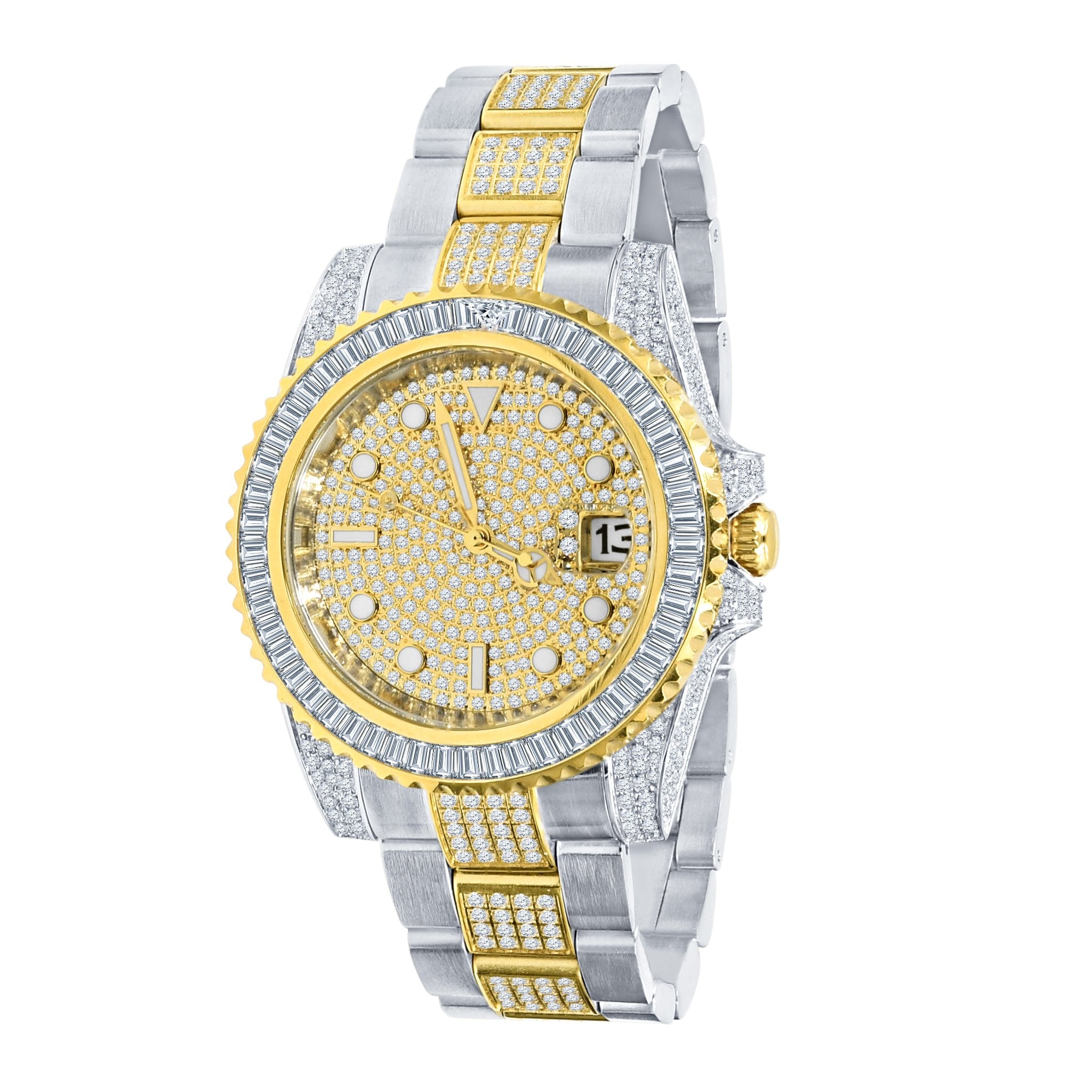 HURRICANE STAINLESS STEEL WATCH WITH GOLD PLATED | 5303842 - The Trendy Accessories Store