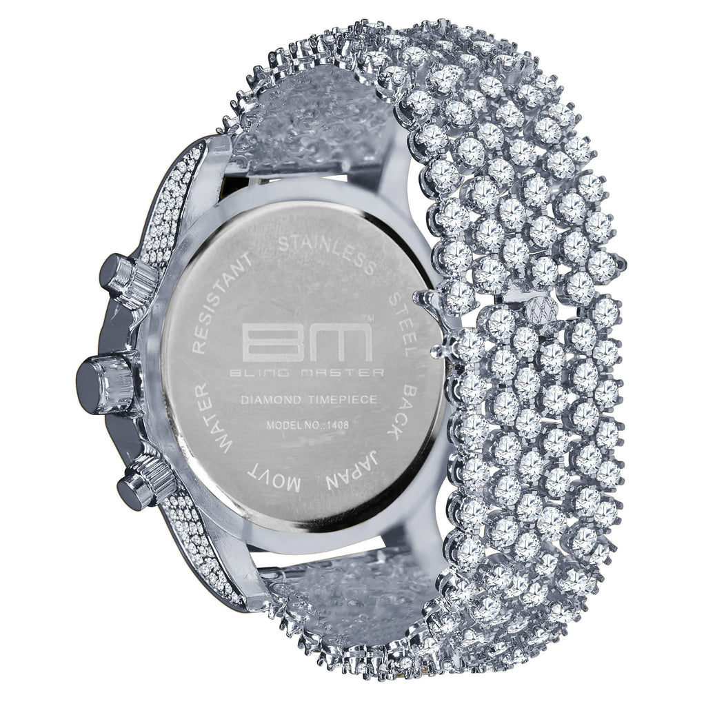 BURNISH CZ ICED OUT WATCH | 5110291 - The Trendy Accessories Store