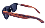 Zebrawood Sunglasses, Stars and Bars With Wooden Case, Polarized, - The Trendy Accessories Store