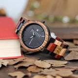 P14 Antique Mens Wood Watches Date and - The Trendy Accessories Store