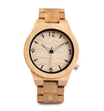 D27 Natural All Bamboo Wood Watches Top - The Trendy Accessories Store
