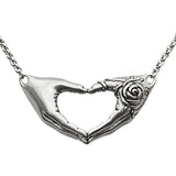 Friendship Necklace with a rose tattoo Necklace - The Trendy Accessories Store