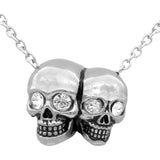 Siamese Skulls Men's Necklace - The Trendy Accessories Store
