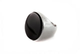 Black Onyx Silver Ring - The Trendy Accessories Store