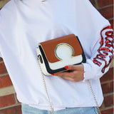 Fashion Women's handbag with Round Patchwork