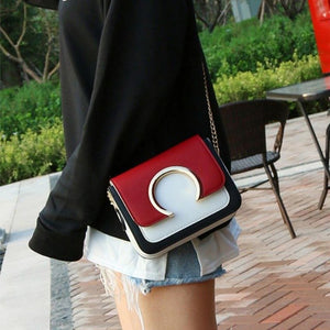 Fashion Women's handbag with Round Patchwork