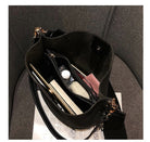 luxury bucket Large Capacity PU Leather bag - The Trendy Accessories Store