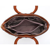 Vintage Theme Leather Luxury Tote Bag - The Trendy Accessories Store