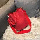 luxury bucket Large Capacity PU Leather bag - The Trendy Accessories Store