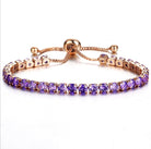 Luxury 4mm Gold Plated Cubic Zirconia Crystal Chain Bracelets - The Trendy Accessories Store