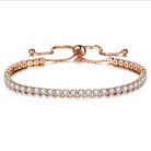 Luxury 4mm Gold Plated Cubic Zirconia Crystal Chain Bracelets - The Trendy Accessories Store