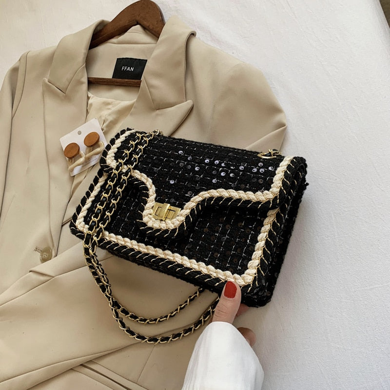 Sequins Crossbody bag Designer Bag - The Trendy Accessories Store