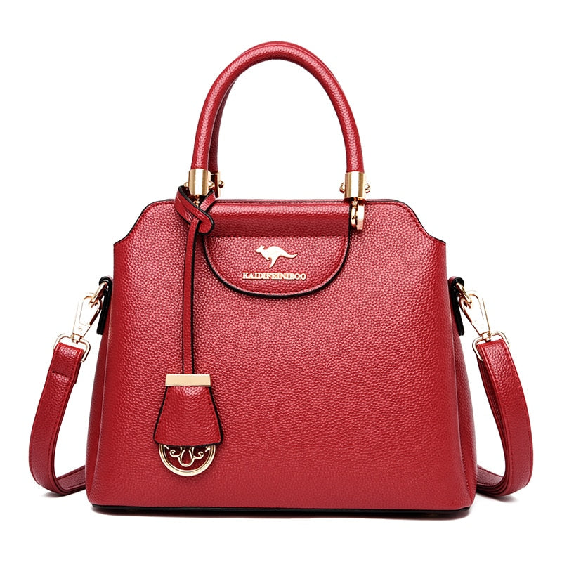 Soft Leather Luxury Casual Tote Handbags