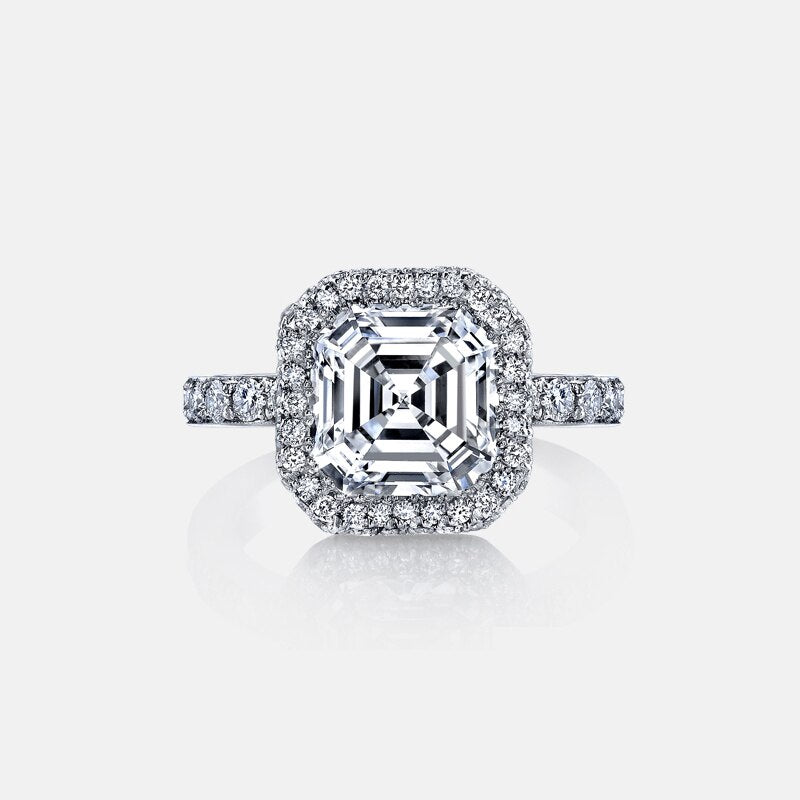 Asscher Cut Austrian Engagement Rings - The Trendy Accessories Store