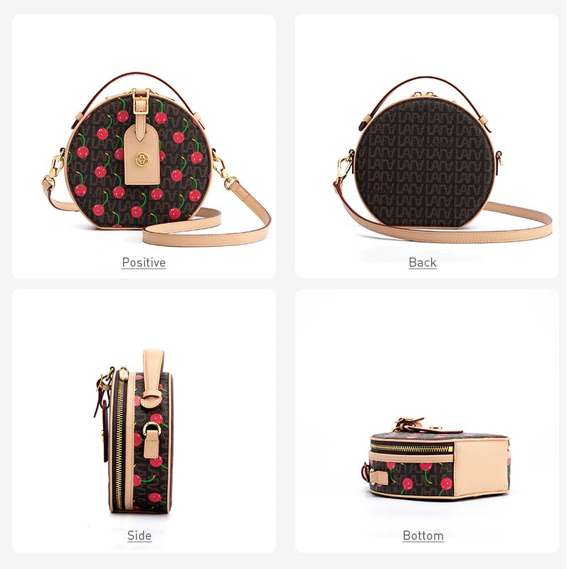 Luxury Cherry Theme Round Bag - The Trendy Accessories Store