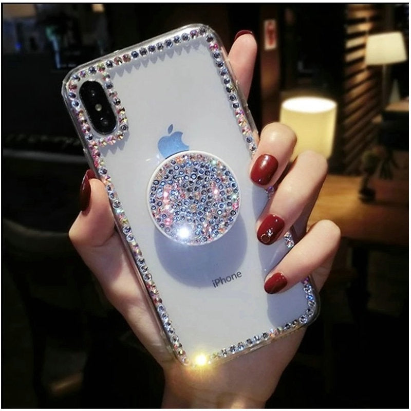 Sparkly Crystal Clear and Soft iphone Case - The Trendy Accessories Store