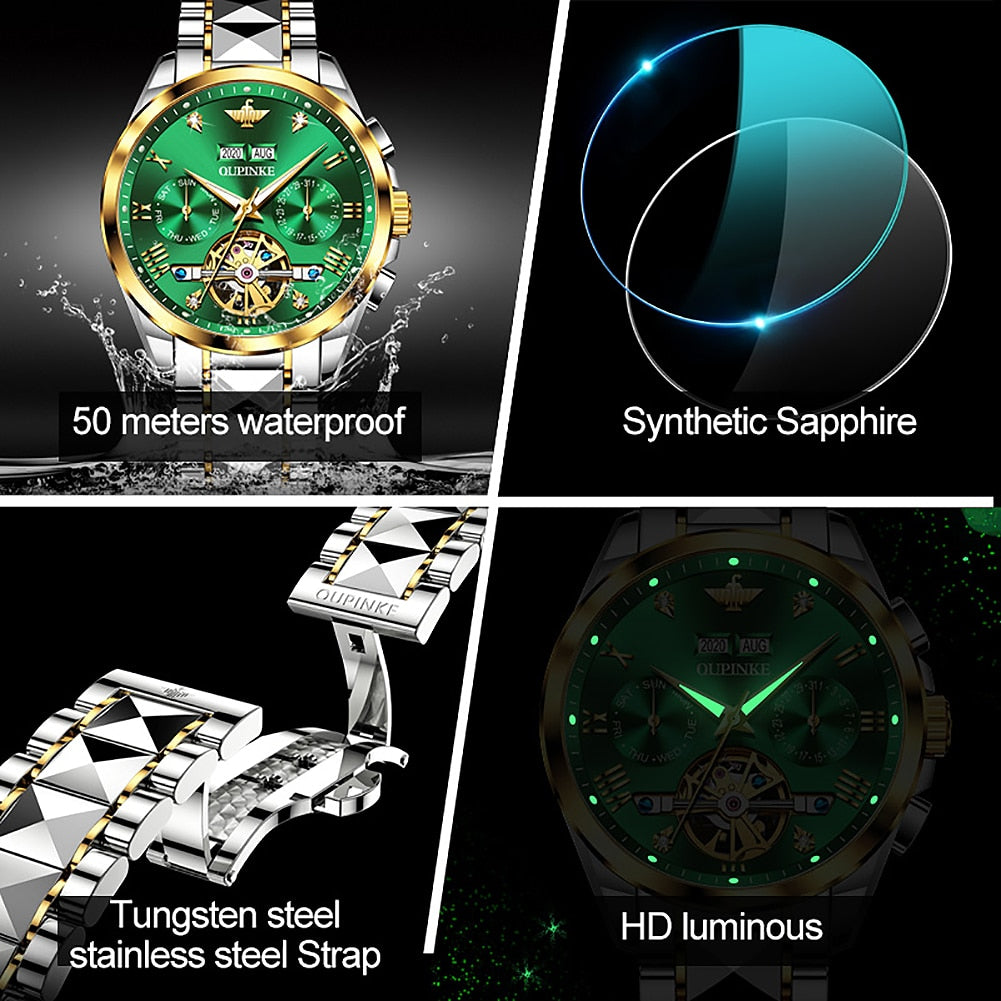 Luxury Automatic Mechanical Wristwatch Men