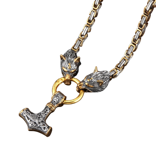 Stainless Steel Vintage Wolf Head  Pendant For Men