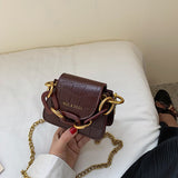 Leather Elegant Mini Tote Shoulder Metc Bag