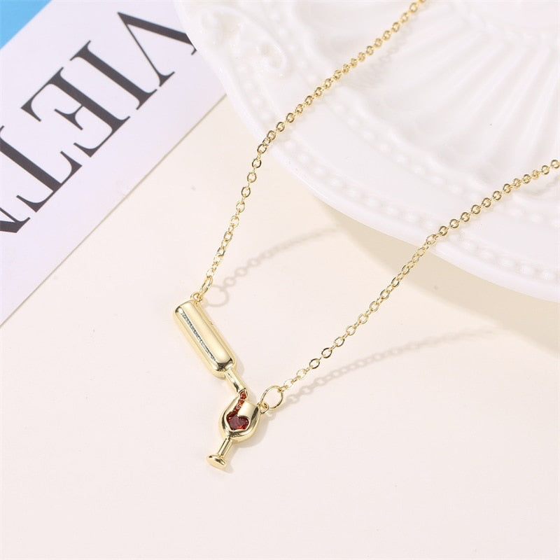 Trendy Bottle Choker Chic Necklaces For Girls