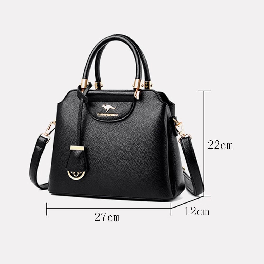 Soft Leather Luxury Casual Tote Handbags