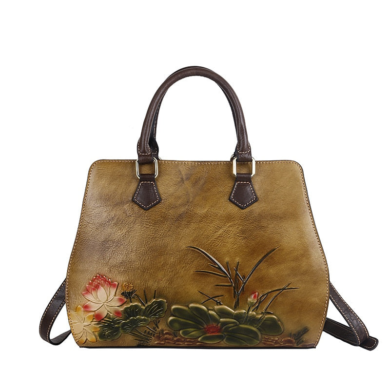 Large Capacity Cow Leather Women Bag