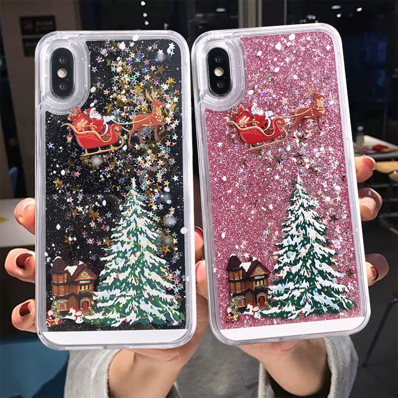 3D Quicksand Liquid Phone Case - The Trendy Accessories Store