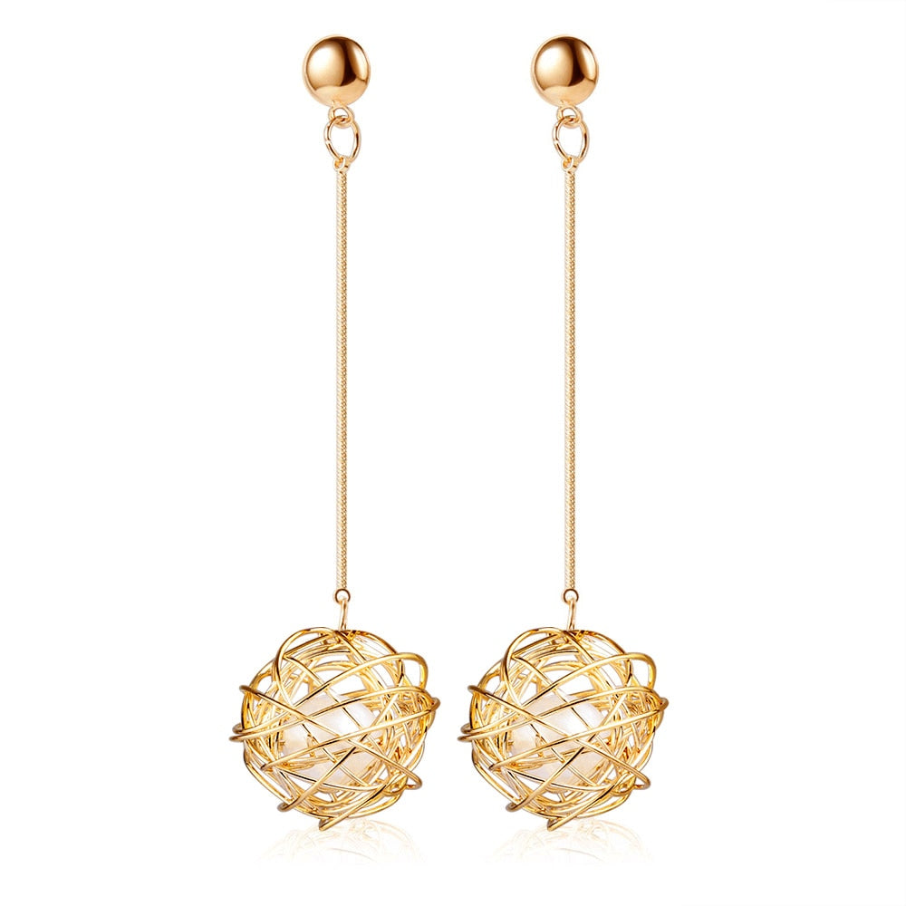 LOVR Vintage Korean Statement Drop Earrings Vintage - The Trendy Accessories Store