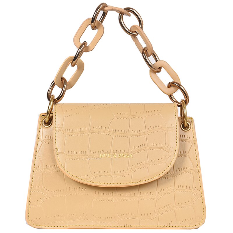 Leather Elegant Mini Tote Shoulder Metc Bag