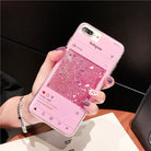 Floral and Unicornwith Glitter Water Liquid iPhone Case - The Trendy Accessories Store