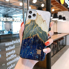 3D Luxury Gold and Blue Silicone iPhone Case - The Trendy Accessories Store