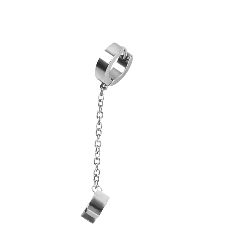 1 Piece Ear Clip Stainless Steel Earrings