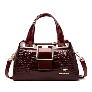 Luxury Pattern Leather Crossbody Shoulder Bag