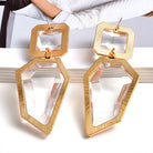 Clear And Pure Resin Elegant Drop Earrings - The Trendy Accessories Store