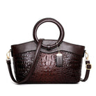 Vintage Theme Leather Luxury Tote Bag - The Trendy Accessories Store